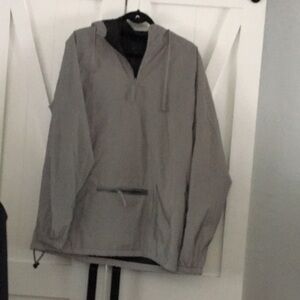 Zummies Zine Men’s reflective windbreaker Hoodie. Medium